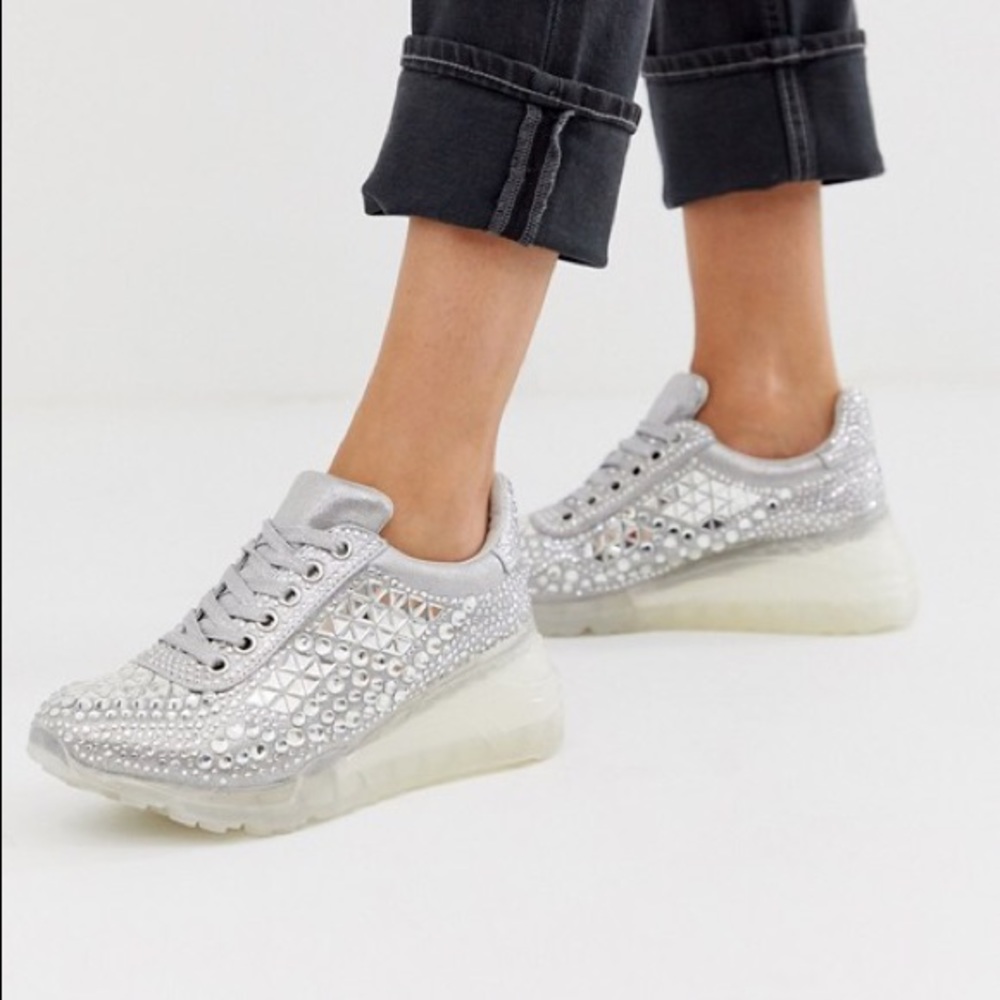 Bling sneakers- worn 2x
